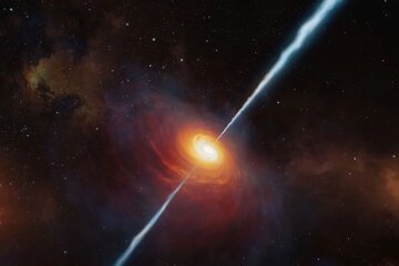 اختروش؛ هزار برابر درخشان‌تر از کهکشان راه‌شیری/ عکس