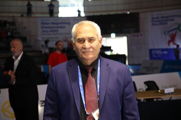 محمد جلود رییس فدراسیون جهانی وزنهبرداری بامداد شنبه در تهران محمد جلود رییس فدراسیون جهانی وزنهبرداری بامداد شنبه در تهران